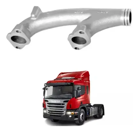 Coletor Escape para Scania 124 L G DSC12 T R K