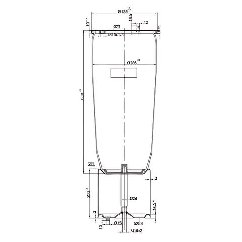 Mola Pneumática para Scania Série 5 R124 G124