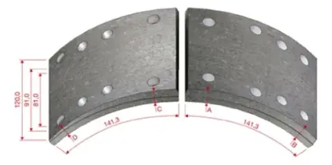 Lona Freio para Agrale para Iveco MB VW