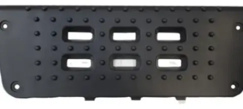 Tapete Estribo Sup VW 19-370 LD Preto