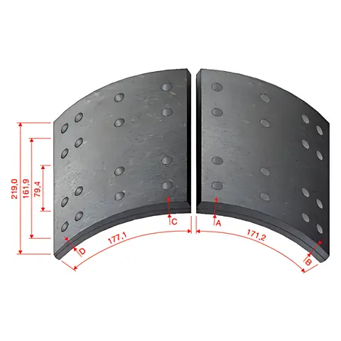 Lona Freio Trás para Ford 1722 VW 17250 17220