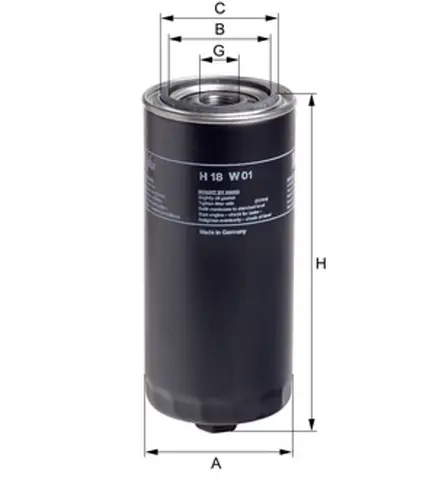 Filtro Óleo Motor VW 8150 para Ford F1000 F250