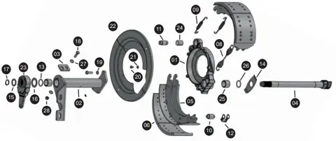 Adaptador Freio Ar Trás Direito MB 1111 1113