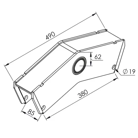 Balança Truck MB 490MM X 85MM X 5/16 Rebaixada