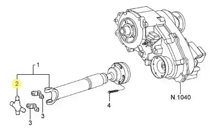 Cruzeta para Ford Ranger Jeep Cherokee Hilux