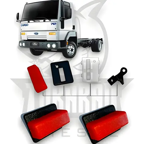Botão Trava Porta LD para Ford Cargo Plastec