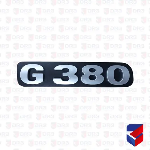 Letreiro G380 Cromado C/Fita Dupla Face 3M