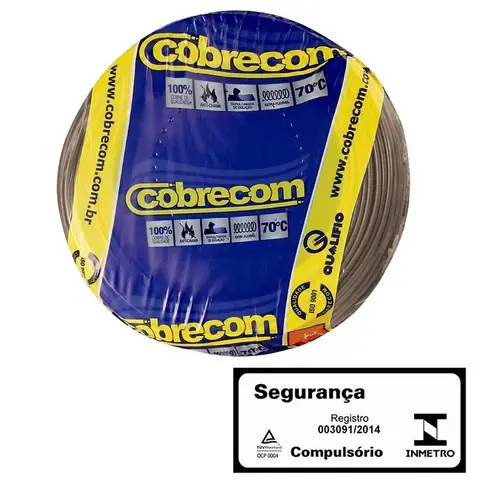 Cabo Elétrico 1,5MM Marrom 100MT