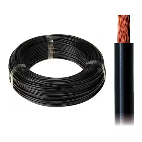 Cabo Elétrico Preto 1,0MM 105C Rolo 100M