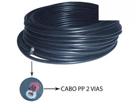 Cabo Pp 2x1,00MM 500V Rolo 25M DNI