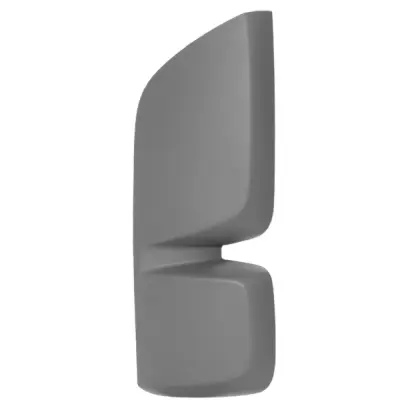 Capa Retrovisor Esquerdo Cinza para MB Actros