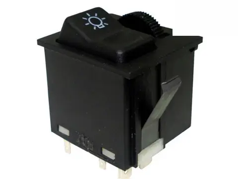 Chave Luz Reostato 24V MB 1215C 1728 2423
