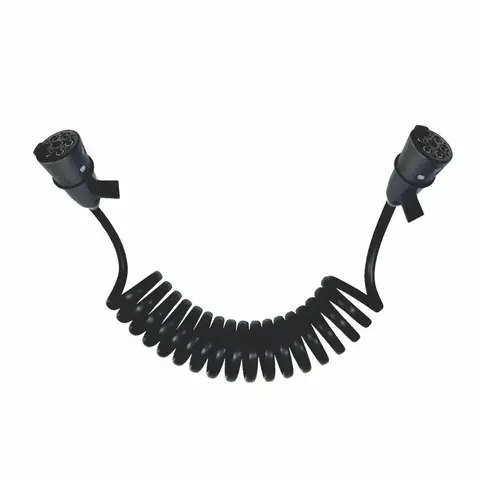 Chicote Espiral 7 Polos Bivolt Carreta Reboque 4,5M