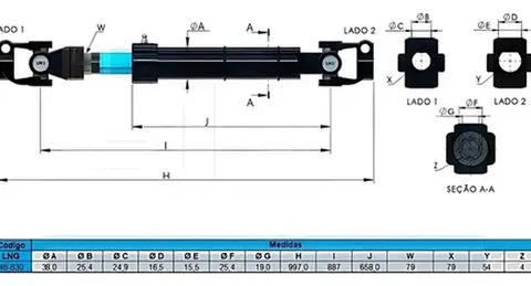 Coluna Direção MB 714C 914C 95/06