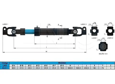 Coluna Direção para Iveco Stralis 2008/