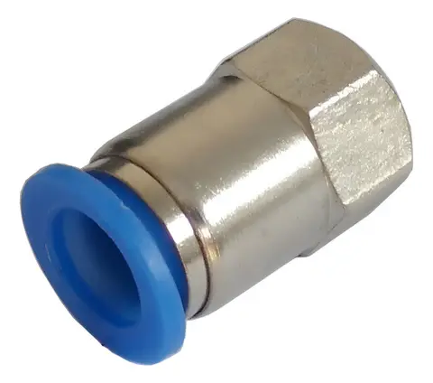 Conector Fêmea P/ Tubo 8MM Rosca 1/2 Bsp