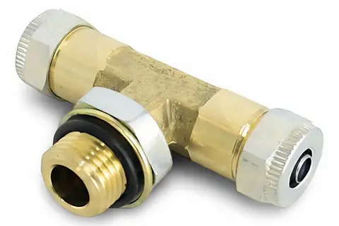 Conexão Tee Macho Central Tubo 8MM Randon