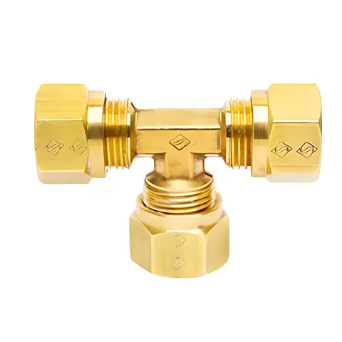 Conexão Tee União 8MM Porca Anilha Montado