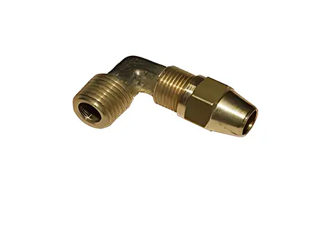 Cotovelo 1/4 Npt X 5/16 Tubo Carreta C/ Porca