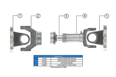 Cruzeta Cardan 5-153X para Ford Ranger