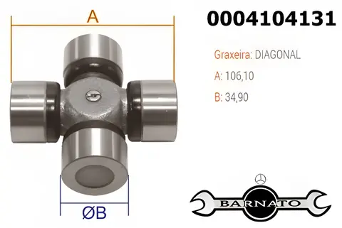 Cruzeta Cardan Meritor Traseira
