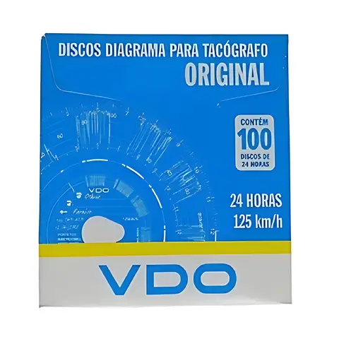 Disco Diagrama Tacógrafo 125KM Vdo C/100