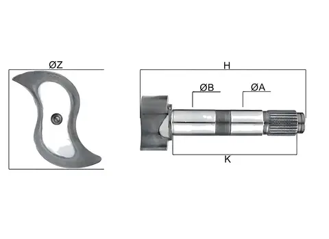 Eixo Expansor Freio Z 26E MB Axor 1113