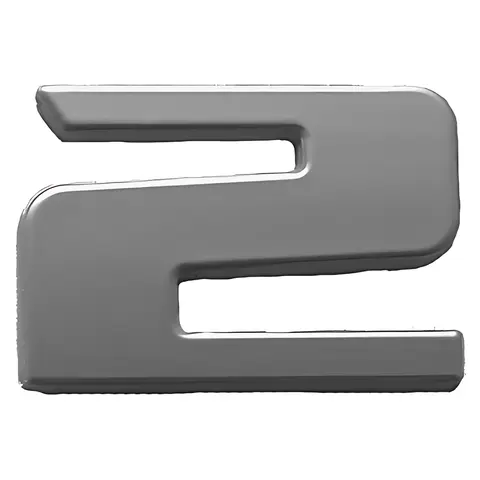 Emblema 2 Cromado para Ford Cargo