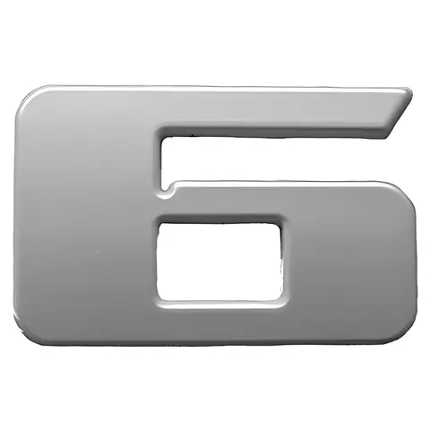 Emblema 6 Cromado para Ford Cargo