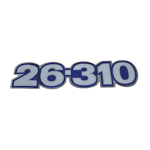 Emblema Grade Frt Azul VW 26.310
