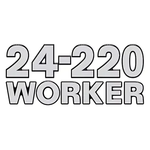Emblema Lateral para VW Worker 24220 Prata