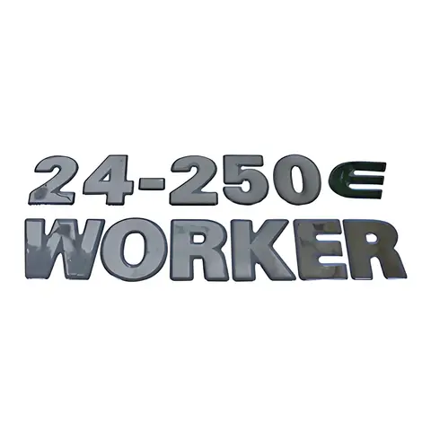Emblema Lateral VW Worker 24250E Prata