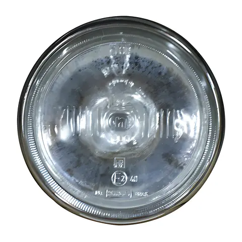 Farol Auxiliar Milha Cristal Aro Cromado Nino