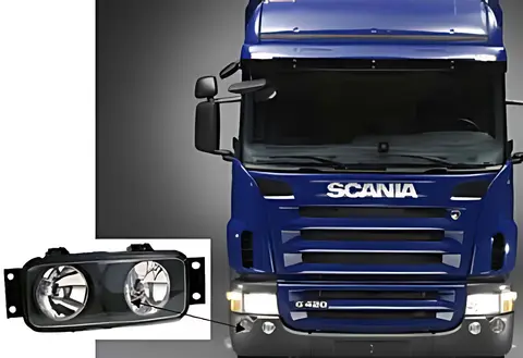 Farol Milha Lado Esquerdo para Scania Série 4