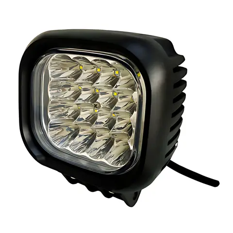 Farol Milha LED 48W Bivolt Trator Caminhão Baú