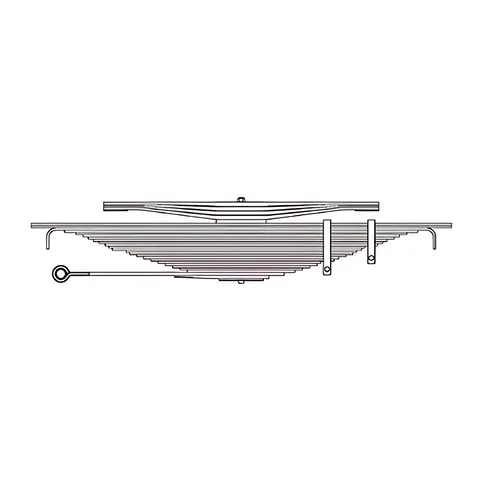Feixe Mola Trás para Ford 1719 VW Lixo