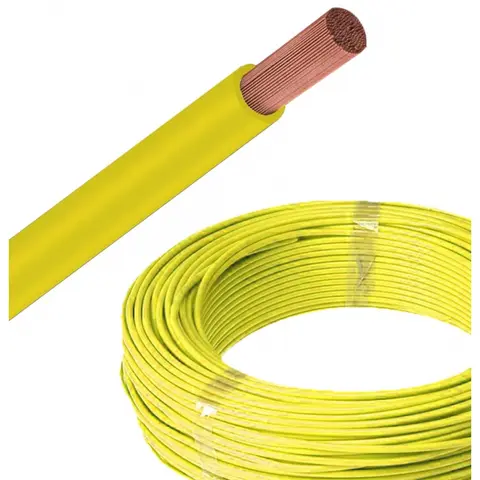 Fio Automotivo Amarelo 1MM 100M 105C 300V