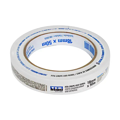 Fita Adesiva Crepe 18MMX50M Automotiva