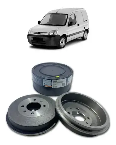 Tambor 4 Furos Traseiro Peugeot Partner