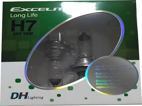 Kit 2 Lâmpada H7 24V para MB para Ford VW