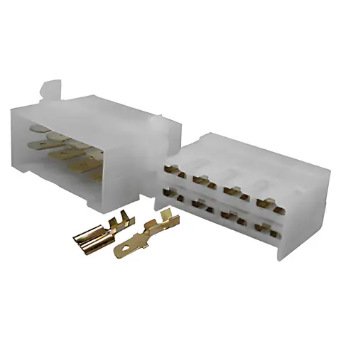 Kit Chicote 8 Vias C/ Terminal 6.3MM