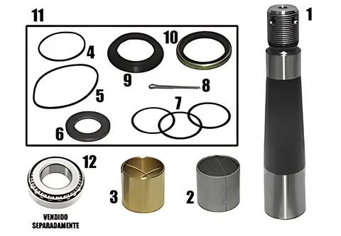 Kit Embuchamento Cromo Bronze Lado para Volvo