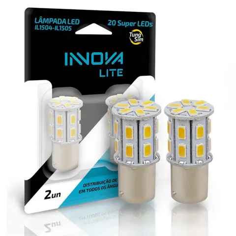 Kit LED 1 Polo 24V P21W Tungsim Caminhão Ônibus