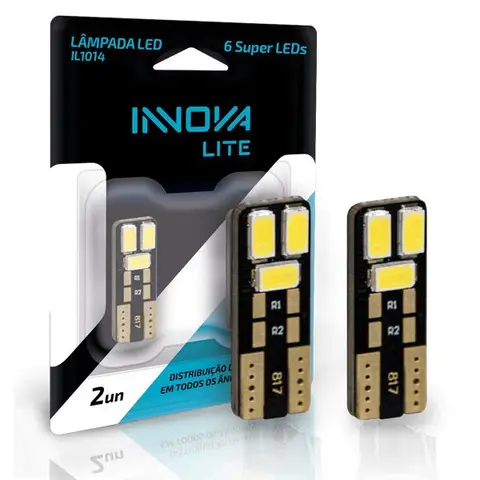 Kit LED T10 24V 6 Leds 1 Polo Inova Lite