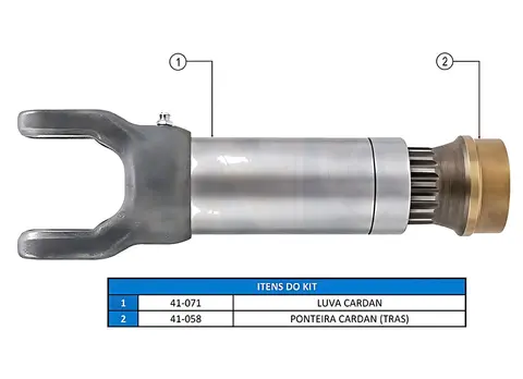 Kit Ponteira e Luva MB L 1113 L 1313