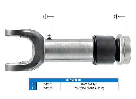 Kit Pontuva Luveira Cardan para Scania S4