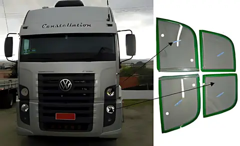 Kit Protetor Farol para VW Constellation Truck
