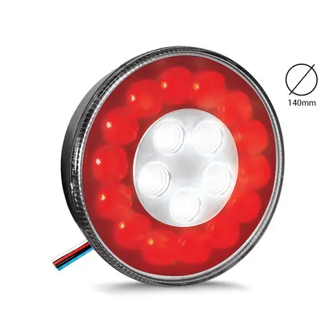 Lanterna 19 Leds Trás Carreta Bivolt VM Cr