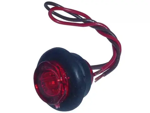 Lanterna Lateral LED Bivolt Verm Sinalsul Baú