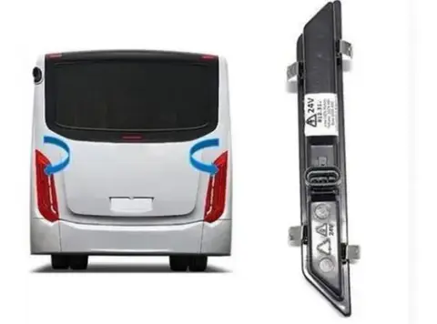 Lanterna LED Seta 24V para Caminhão Carreta